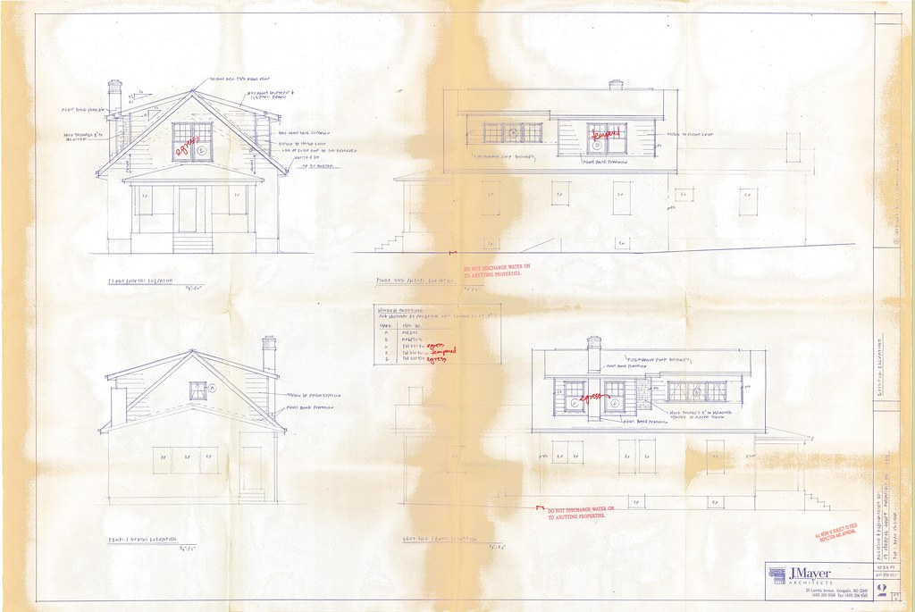 Plans d’architecture annotés pour préparer un permis de rénovation à Liège