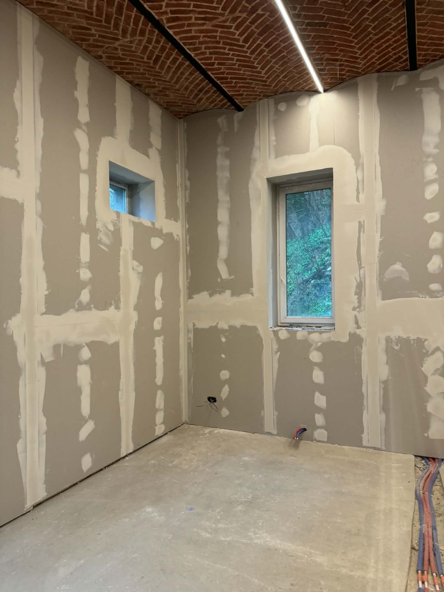 Aménagement intérieur en plaques de plâtre